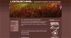 Desktop Screenshot of lokfasching.de